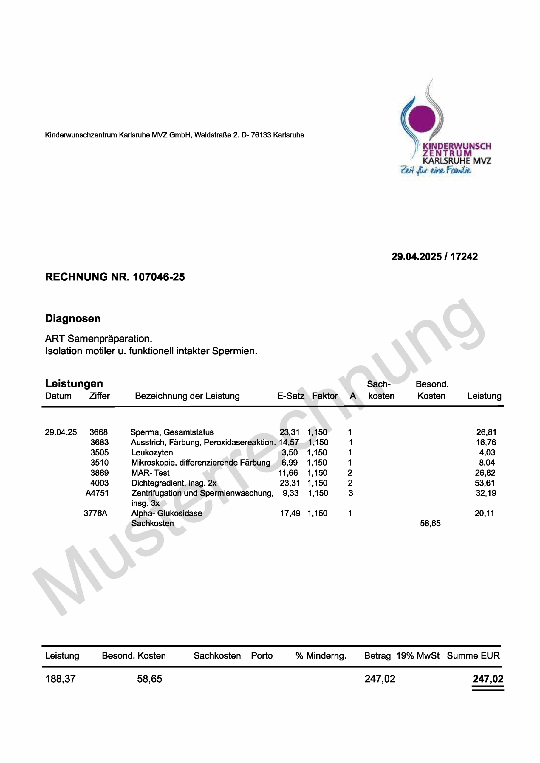 Samenpräparationsrechnung